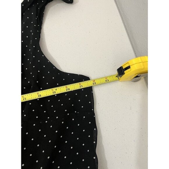 City Chic Polkadot  black Midi Dress Sleeveless Women 18 - Picture 9 of 12
